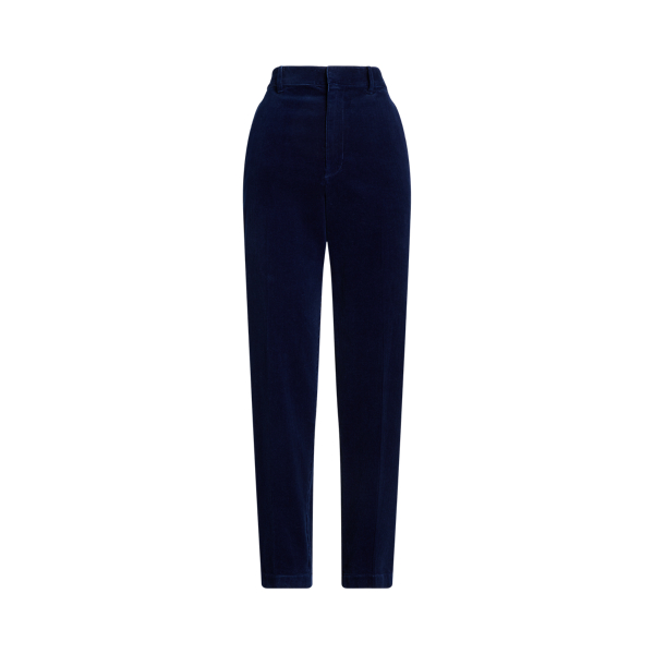 Tapered fit katoenen corduroy broek
