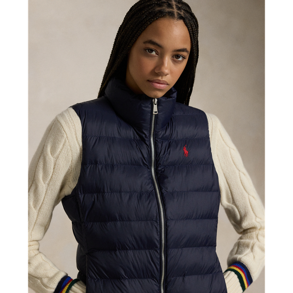 Polo buy Ralph Lauren Women’s Pony Logo Quilted Packable Puffer Vest Water Repellent