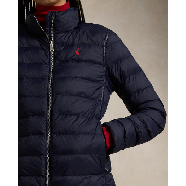 RL Navy Water-Repellant Packable Jacket Polo Ralph Lauren 7