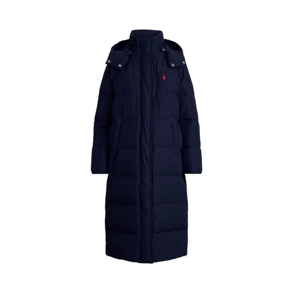 Quilted hooded down coat ralph lauren best sale