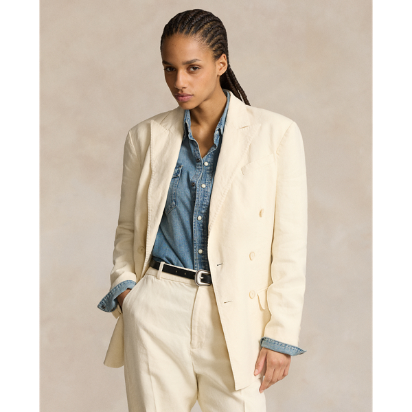 Ralph lauren white blazer on sale