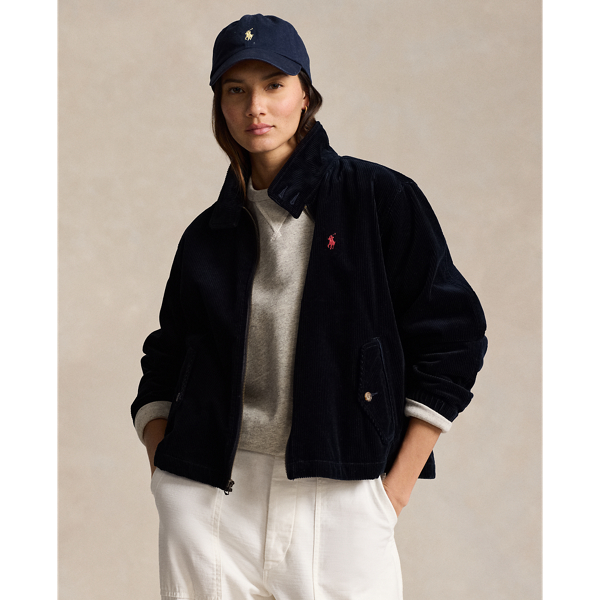 Corduroy Windbreaker Jacket for Women Ralph Lauren SA