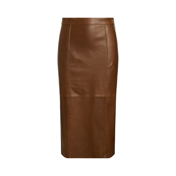 RALPH LAUREN 】LAMB LEATHER SKIRT ラムレザー