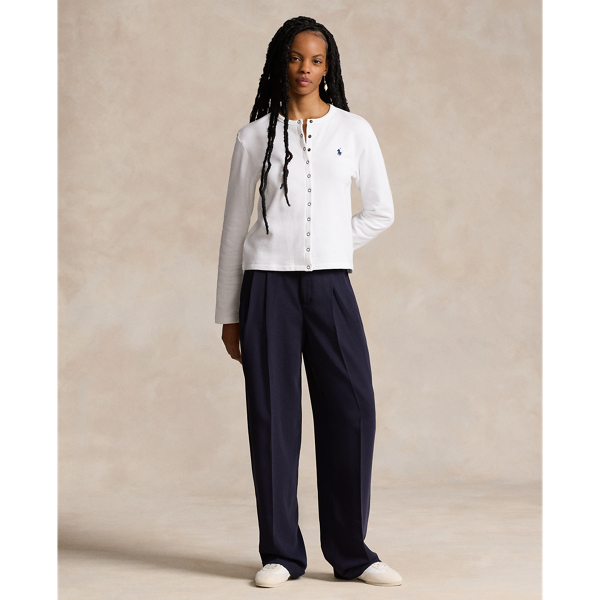 売れ筋商品|||ラルフローレン ニット&セーター レディース アウター FRENCH TERRY CARDIGAN - Cardigan - white French Terry Cardigan