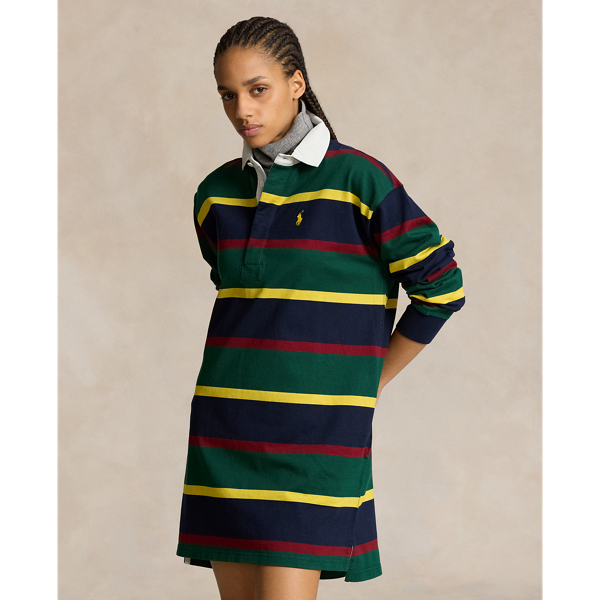 Striped Cotton Jersey Rugby Dress for Women Ralph Lauren PA