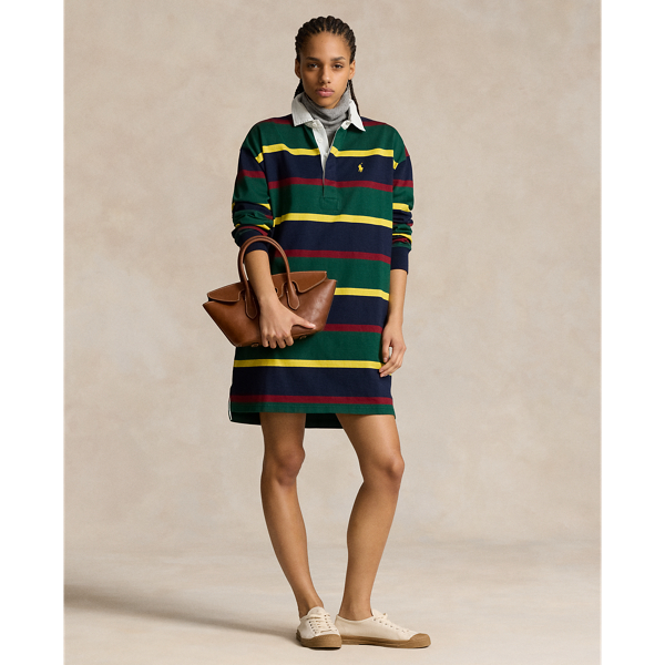 Striped Cotton Jersey Rugby Dress for Women Ralph Lauren PA