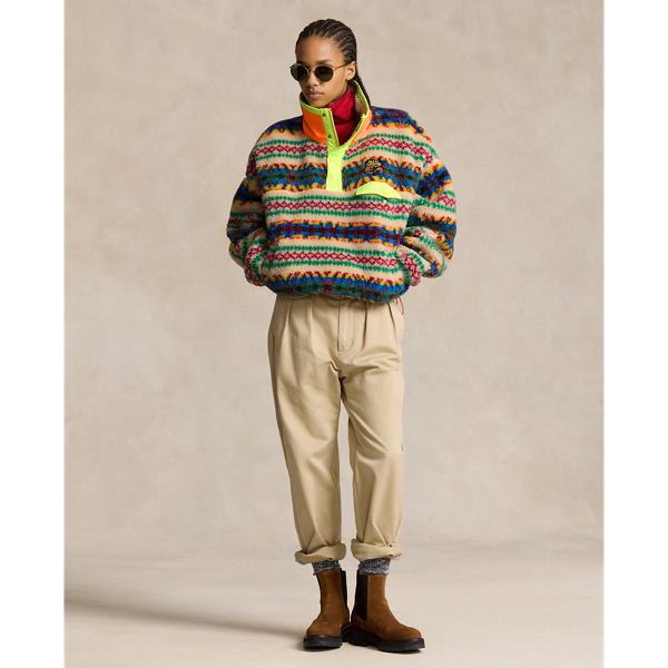 Fleece-Pullover mit Halbrollkragen Polo Ralph Lauren in Bergspitze Fair-Isle 4