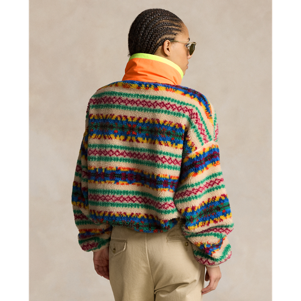 Fair Isle High-Pile Fleece Mockneck for Women | Ralph Lauren® SA