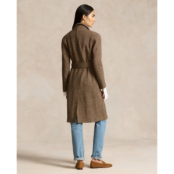 Ralph lauren plaid trench coat hotsell