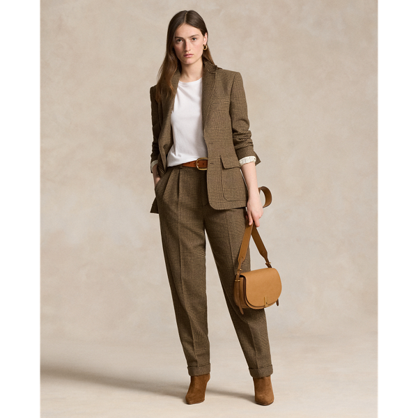 Plaid tweed blazers sale
