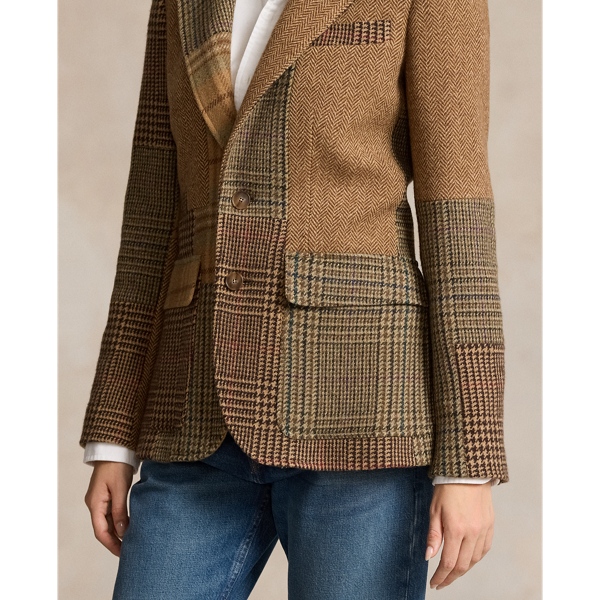 Herringbone pattern blazer hotsell