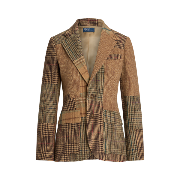 Ralph lauren women's herringbone blazer best sale