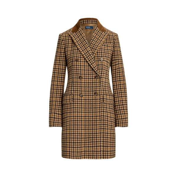 Double-Breasted Herringbone Coat Polo Ralph Lauren 1