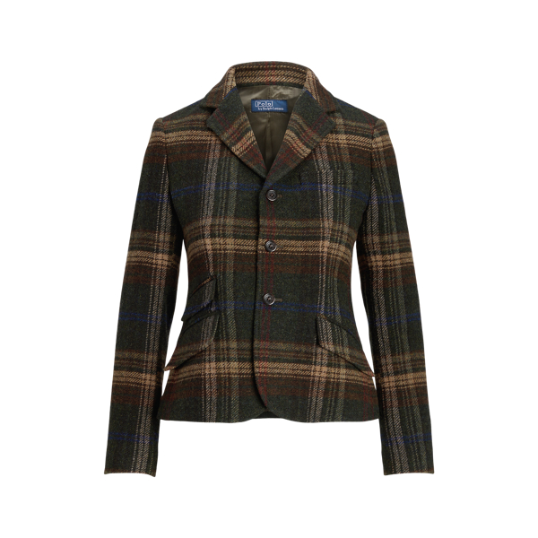 Plaid Wool Blazer for Women Ralph Lauren NO