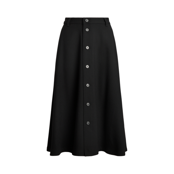 Wool Crepe Buttoned Skirt Polo Ralph Lauren 1