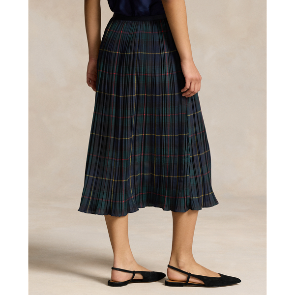 Plaid Pleated Midi Skirt for Women Ralph Lauren UK