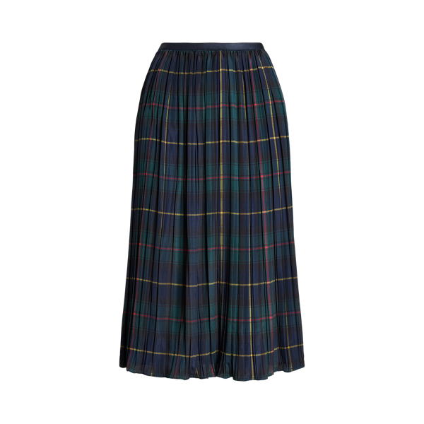 Plaid pleated skirt qvc best sale