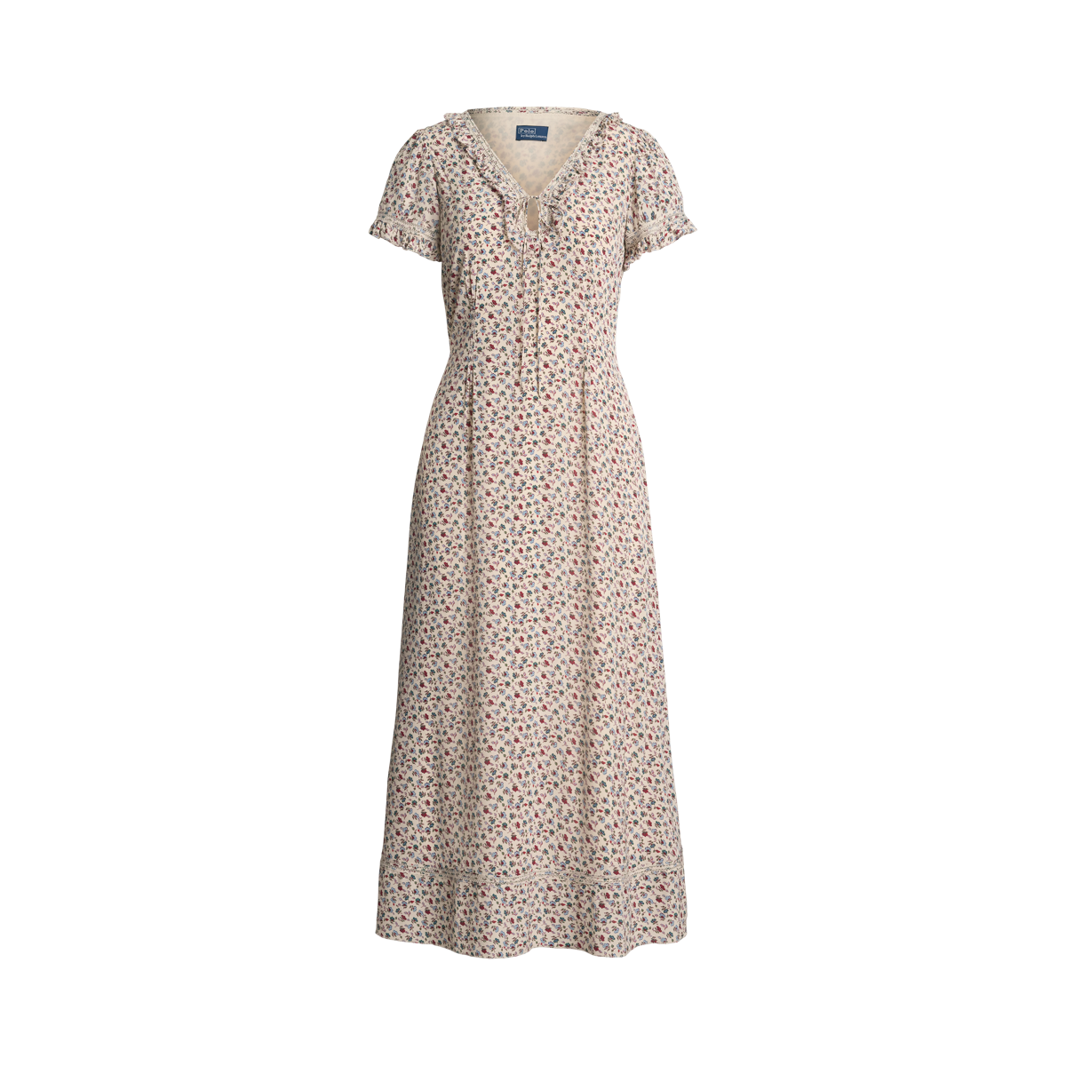 【POLO RALPH LAUREN】RUFFLE-TRIM ETTEロングワンピース Polo Ralph Lauren Floral Ruffle-Trim Georgette Maxi Dress