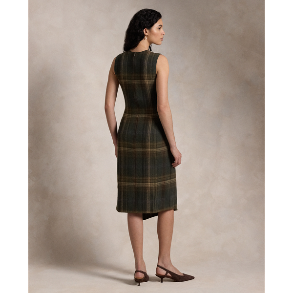 Lauren ralph lauren faux wrap dress online
