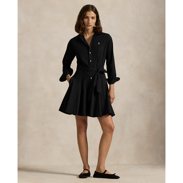 Panelled Cotton Shirtdress