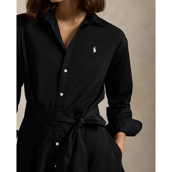 Ralph lauren black shirt dress best sale