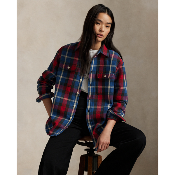 プラッド コットン ツイル ワークシャツ | ラルフ ローレン公式