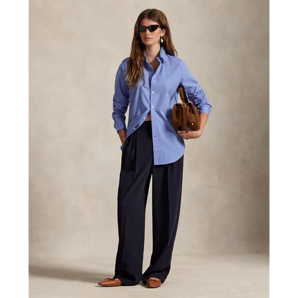売れ筋商品|||ラルフローレン シャツ レディース トップス STRETCH SLIM FIT COTTON SHIRT - Button-down blouse - dark  Stretch Slim Fit Cotton Shirt