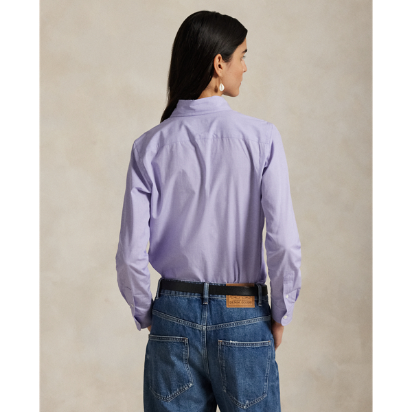 売れ筋商品|||ラルフローレン シャツ レディース トップス STRETCH SLIM FIT COTTON SHIRT - Button-down blouse - medium purple Stretch Slim Fit Cotton Shirt for Women | Ralph Lauren® UK
