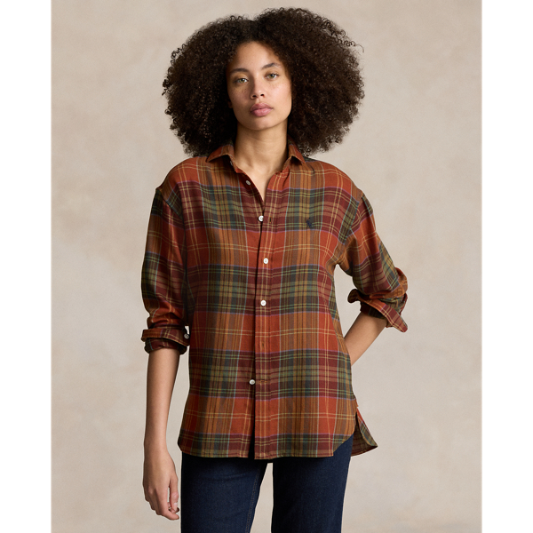 Polo ralph lauren women's plaid shirt on sale