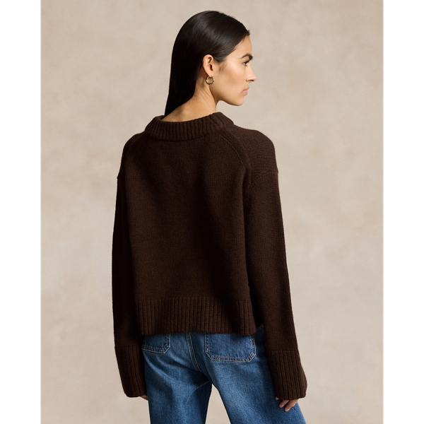 Cedar Heather Cashmere Mockneck Sweater Polo Ralph Lauren 5