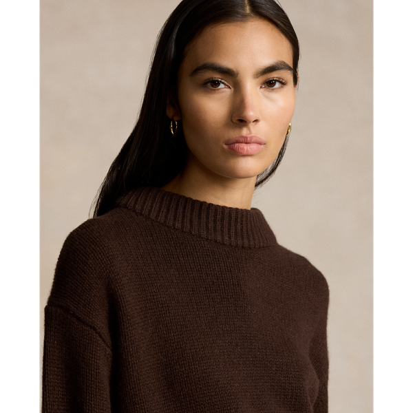 Cedar Heather Cashmere Mockneck Sweater Polo Ralph Lauren 6