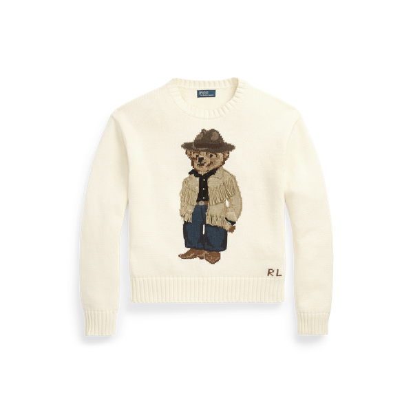 Polo Bear Cotton Crewneck Jumper