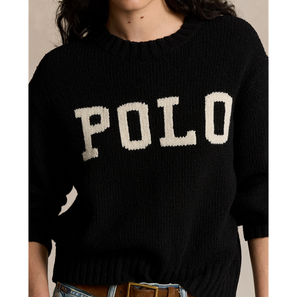 Ralph Lauren Bow Tie Polo Bear Women’s cheapest Black Crew Neck Sweatshirt - Size S