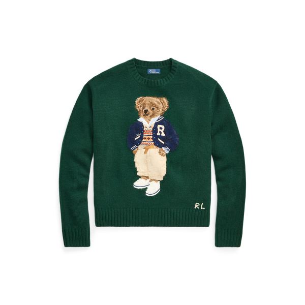 Polo ralph lauren bear sweater women's best sale