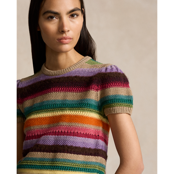 Striped Short Sleeve Jumper for Women Ralph Lauren UK