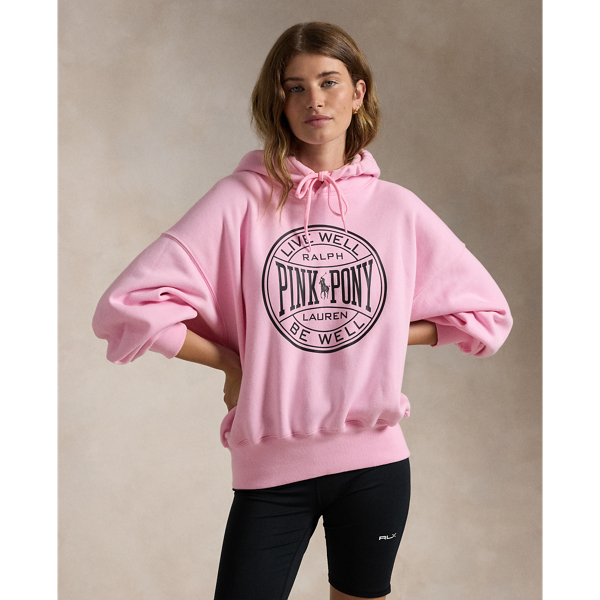 Pink Pony Logo Fleece Hoodie