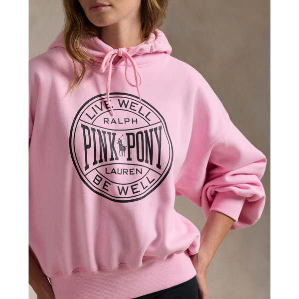 Pink Pony Logo Fleece Hoodie