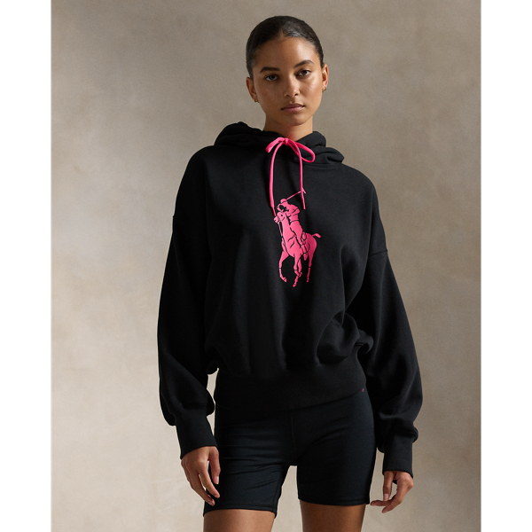 Ralph lauren pink pony fleece hoodie on sale