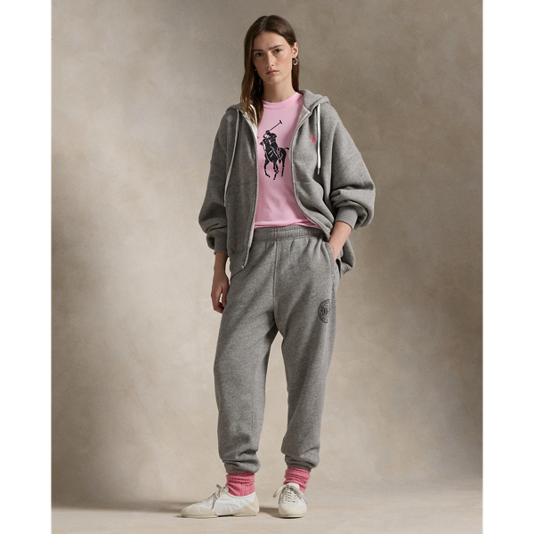 Pink Pony Fleece Tracksuit Bottom