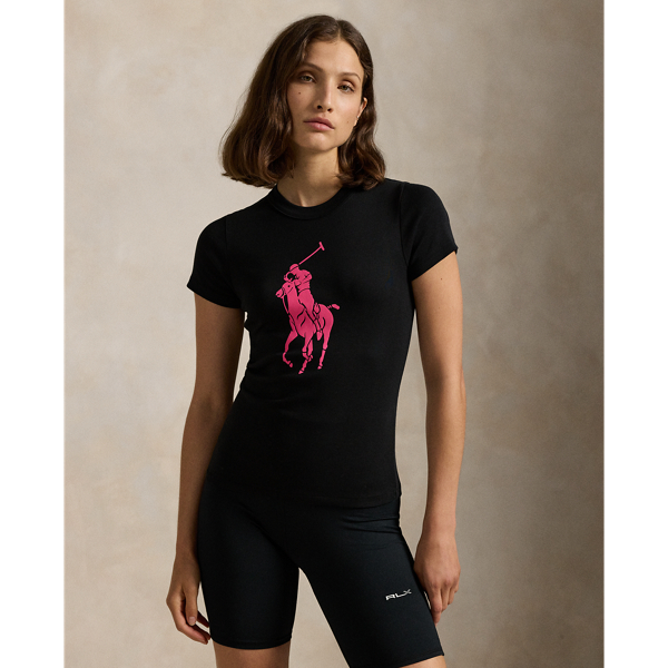 Ralph lauren pink pony tee shirt best sale