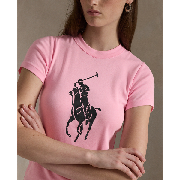 Pink Pony Cotton Rib knit Tee