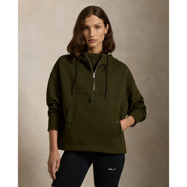 Half zip hooded jacket sale