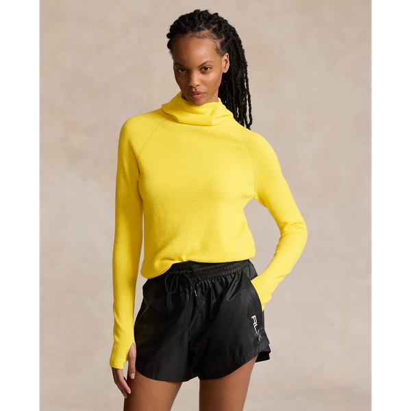 Lemon Daffodil Wool Snood Pullover Polo Ralph Lauren 1