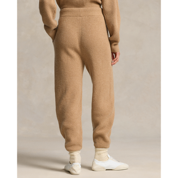Rib-Knit Cashmere-Wool Pant