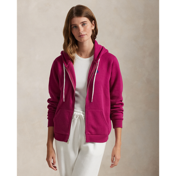 Long fleece hoodie women's best sale