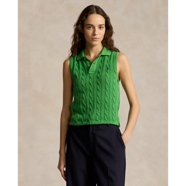 Ralph lauren cropped polo shirt on sale