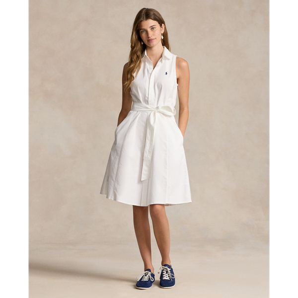 Sleeveless shirt dress online