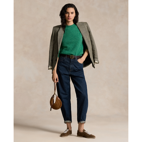 Shetland Green Wool Crewneck Jumper Polo Ralph Lauren 4