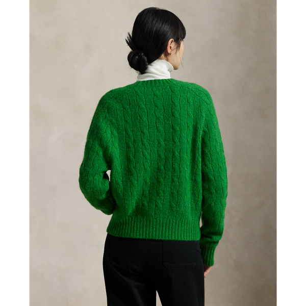 Cable-Knit Wool-Blend Crewneck Jumper