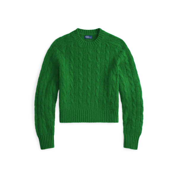 Cable-Knit Wool-Blend Crewneck Jumper